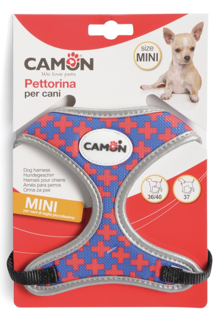 Camon Adjustable harness with leash for mini size dogs
